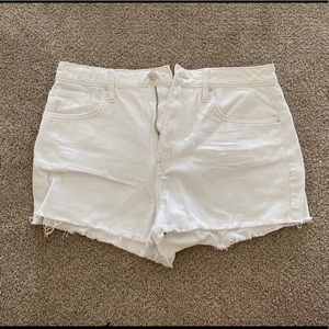 Forever 21 White Denim Shorts Size 30